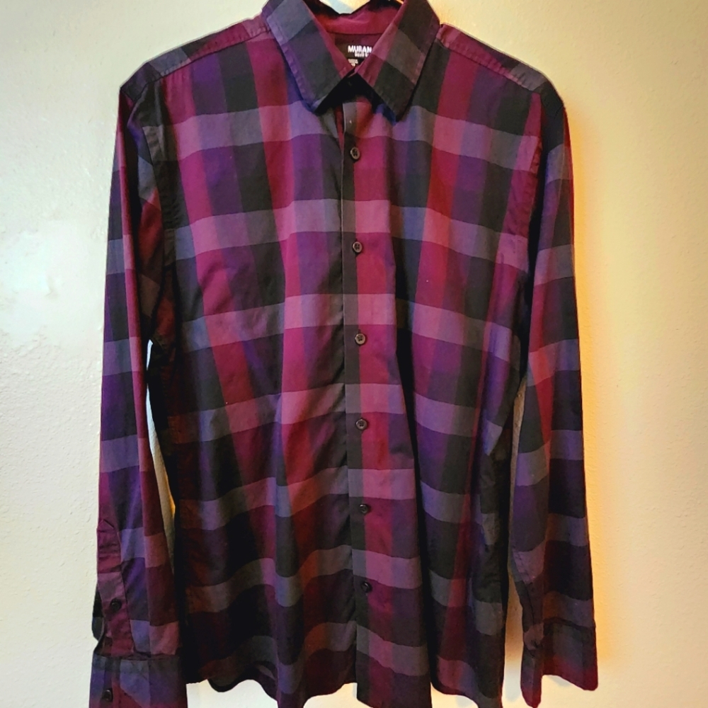 Murano Men's plaid longsleeve